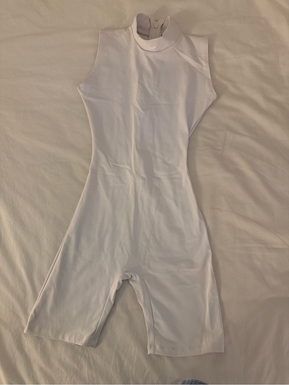 Stript ‘Coco’ Biker White Sleeveless One-Piece Romper